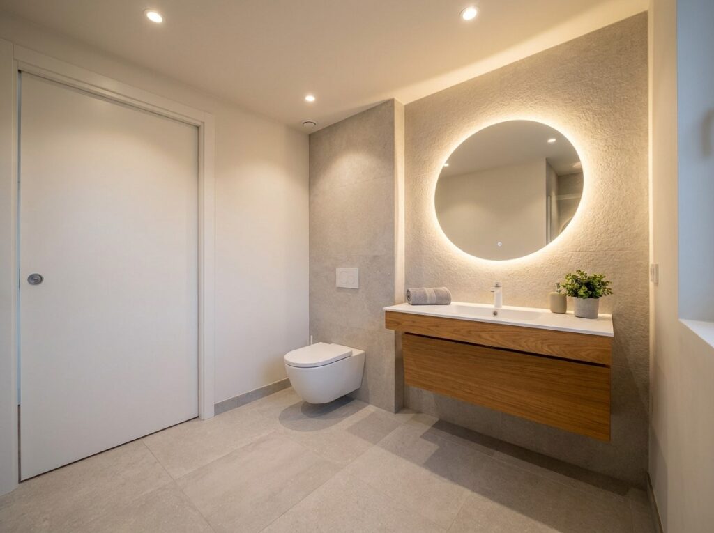 baño con elementos adaptados para personas mayores