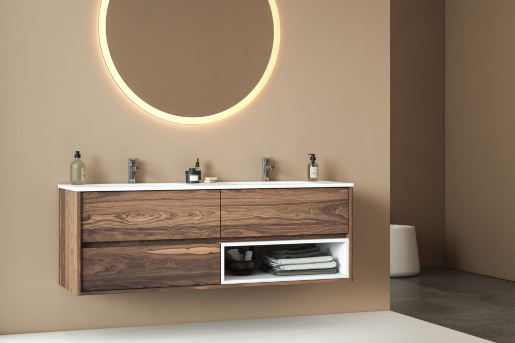 Elegir altura de mueble de baño suspendido
